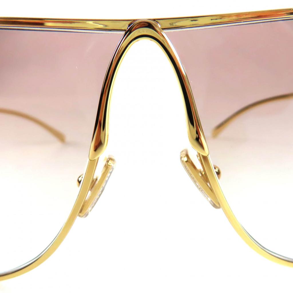 Excellent MIUMIU sunglasses Teardrop eyewear gold Women SMU A56 Used