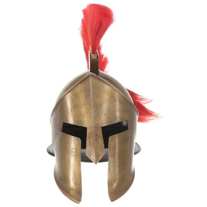 VidaXL Casque de guerrier grec antique pour GN Laiton Acier