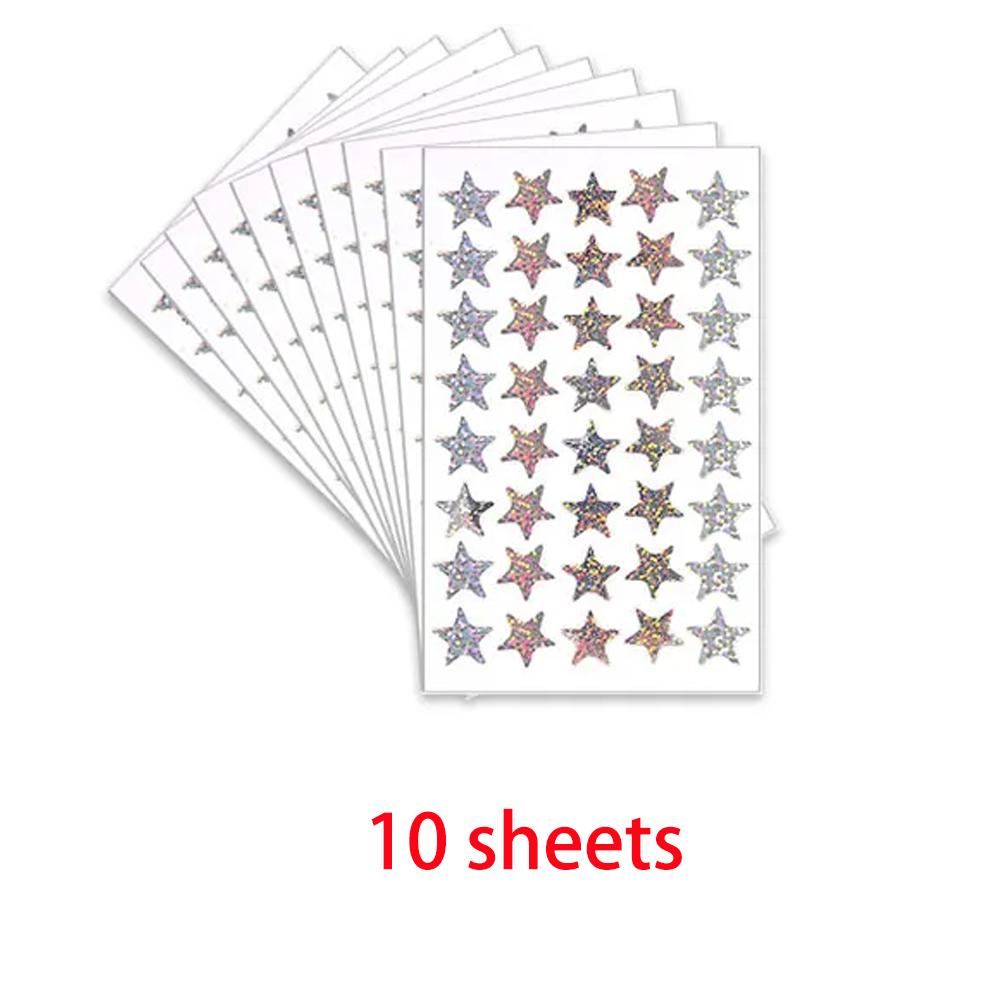 Reward Stickers for Children Colorful  Star Heart  Behavior Chart Scrapbook Sticker Student Teacher Supplies Gift Decoration
