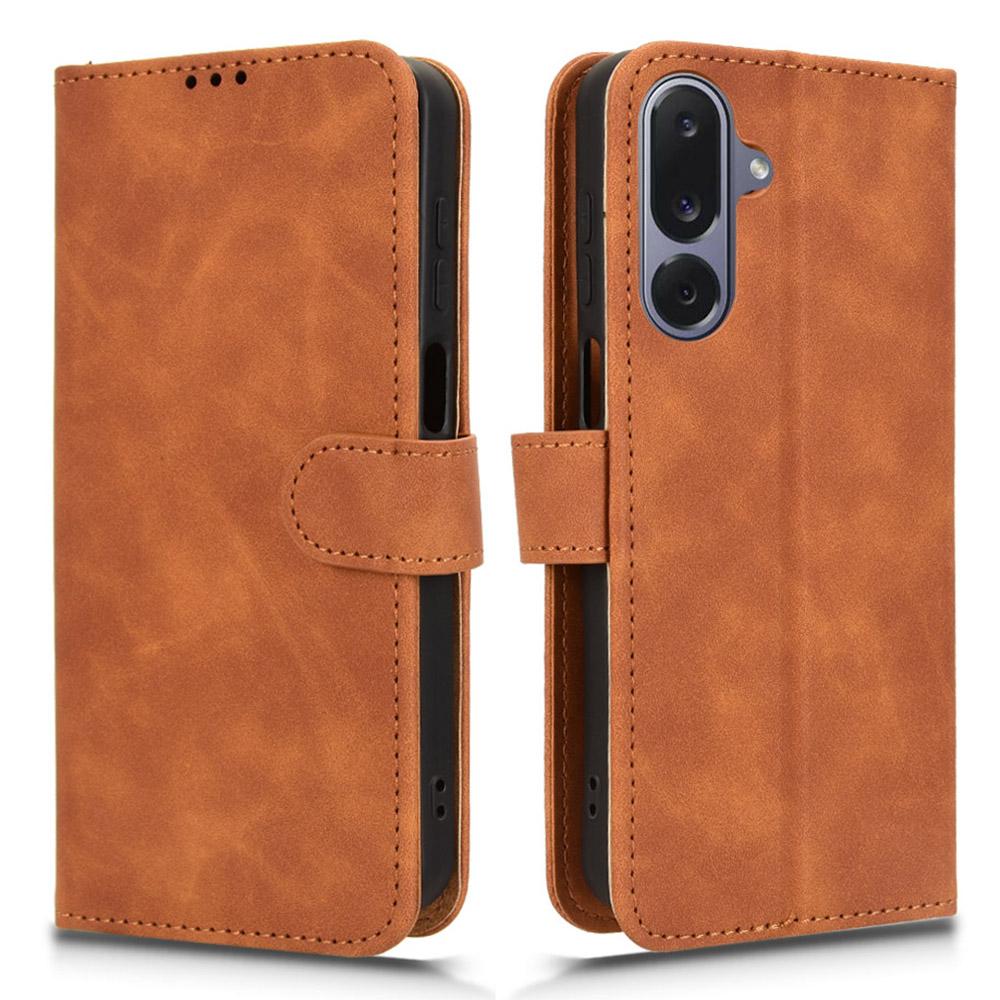 For Samsung Galaxy M36 5G Leather Case Skin Feel Anti Drop Wallet Flip Phone Cover