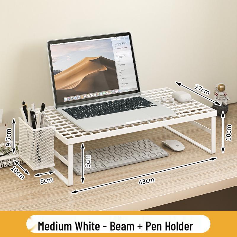 Adjustable Computer & Laptop Stand with Cooling Base for Home or Office