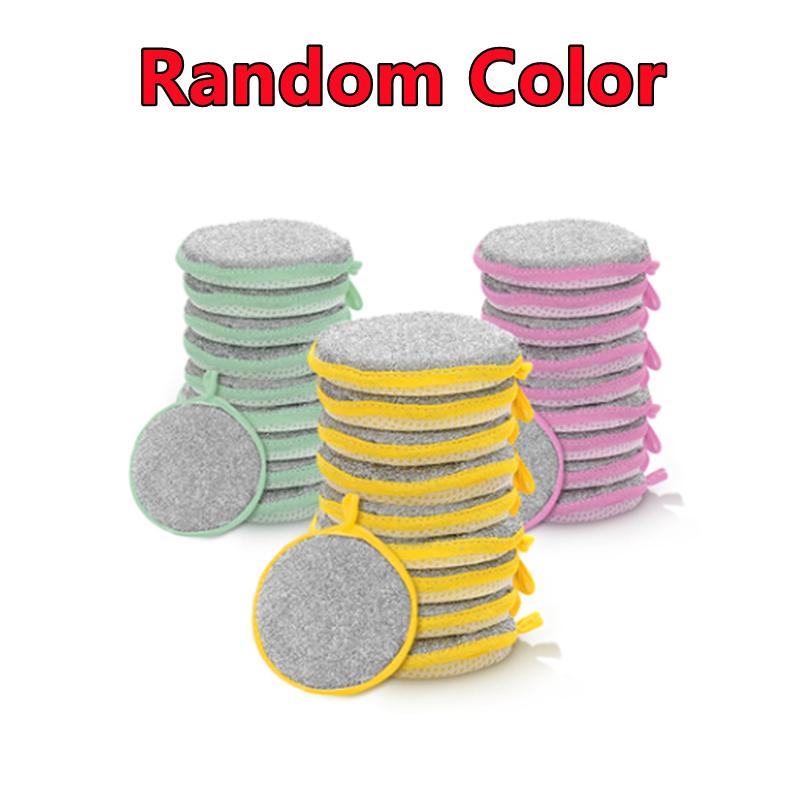 New Arrival Double Side Sponge Dishwashing Reusable Washable Cleaning Tools Kitchen Sponges for Washing Dishes Tableware Brush 1PC