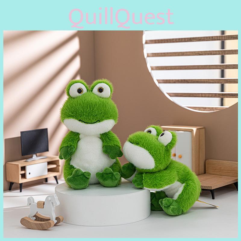 Cartoon Frog Handheld Plush Doll With Pp Cotton Filling For Kids Room Decor
