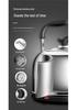 304 Stainless Steel Large Electric Kettle with Auto Power-Off & Keep Warm, Whistle Teapot for Household