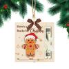 1/6Pcs Christmas Wallet Pendant Snowman Xmas Tree Gift Box Deer Pattern Pendant Striking Atmosphere Party Decoration