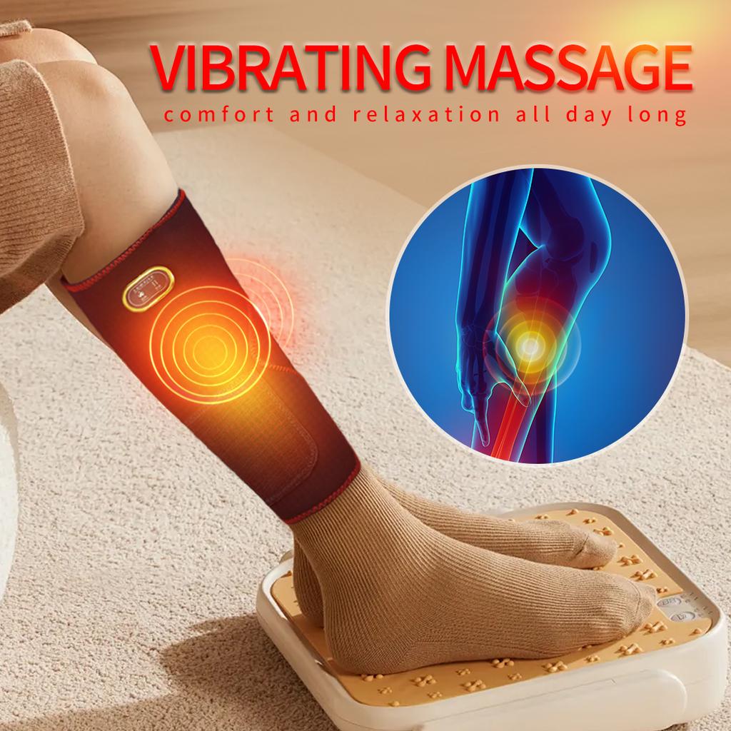 Full Wrap Electric Heating Leg Massager Adjustable Tightness Calf Muscle Thermotherapy Pain Relief Boosts Blood Circulation