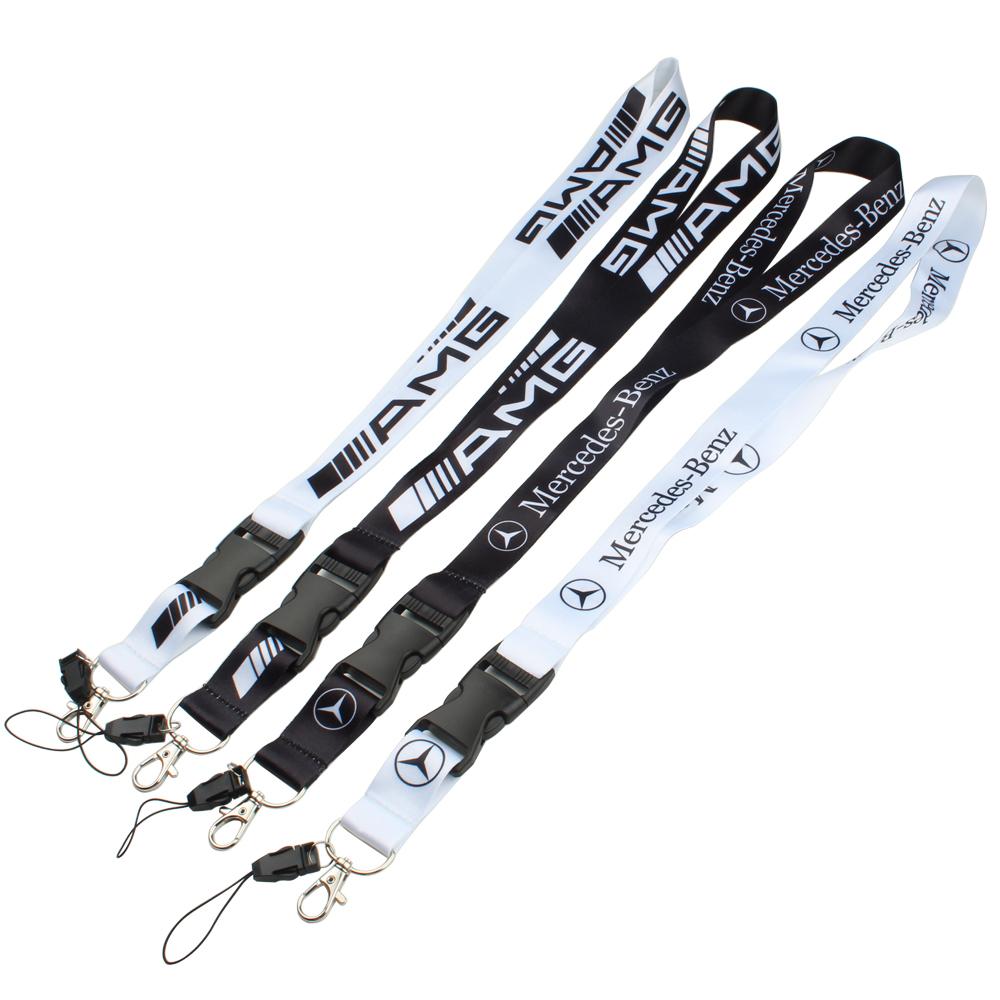 Lanyard for Car Keys ID Holders Cell Phone Neck Straps Car Keychain For Mercedes Benz AMG C E S ML GLK GLE GLS GLC SLK W177 W176 BD1