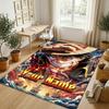 Personalized Crystal Velvet Carpet,One Piece Custom Printed Name, Plush Area Rug For Home Indoor Decor