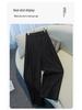 Women's High-Waisted Wide-Leg Velvet Pants - Autumn/Winter Pleated, Thickened, Loose Fit
