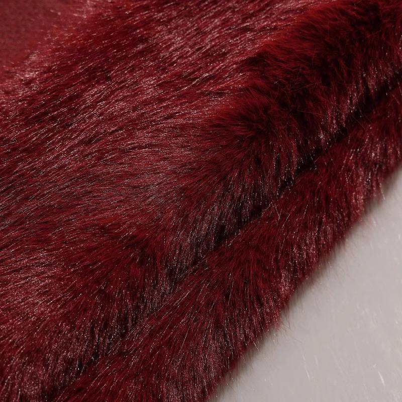 50x180cm Thickend Faux Fox Long Hair Plush Fabric for Coats Collar Toys Carpet For Diy Sewing Plain Soft Warm Fur Cloth