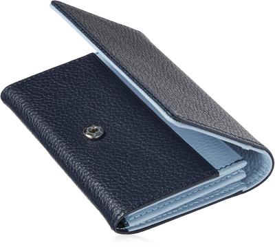R Leather Business Card Holder for Genuine Large Holds 70 Cards Premium Shrink Leather Stylish Divided Card Perfect As a New Job Gift X Sky Women,
