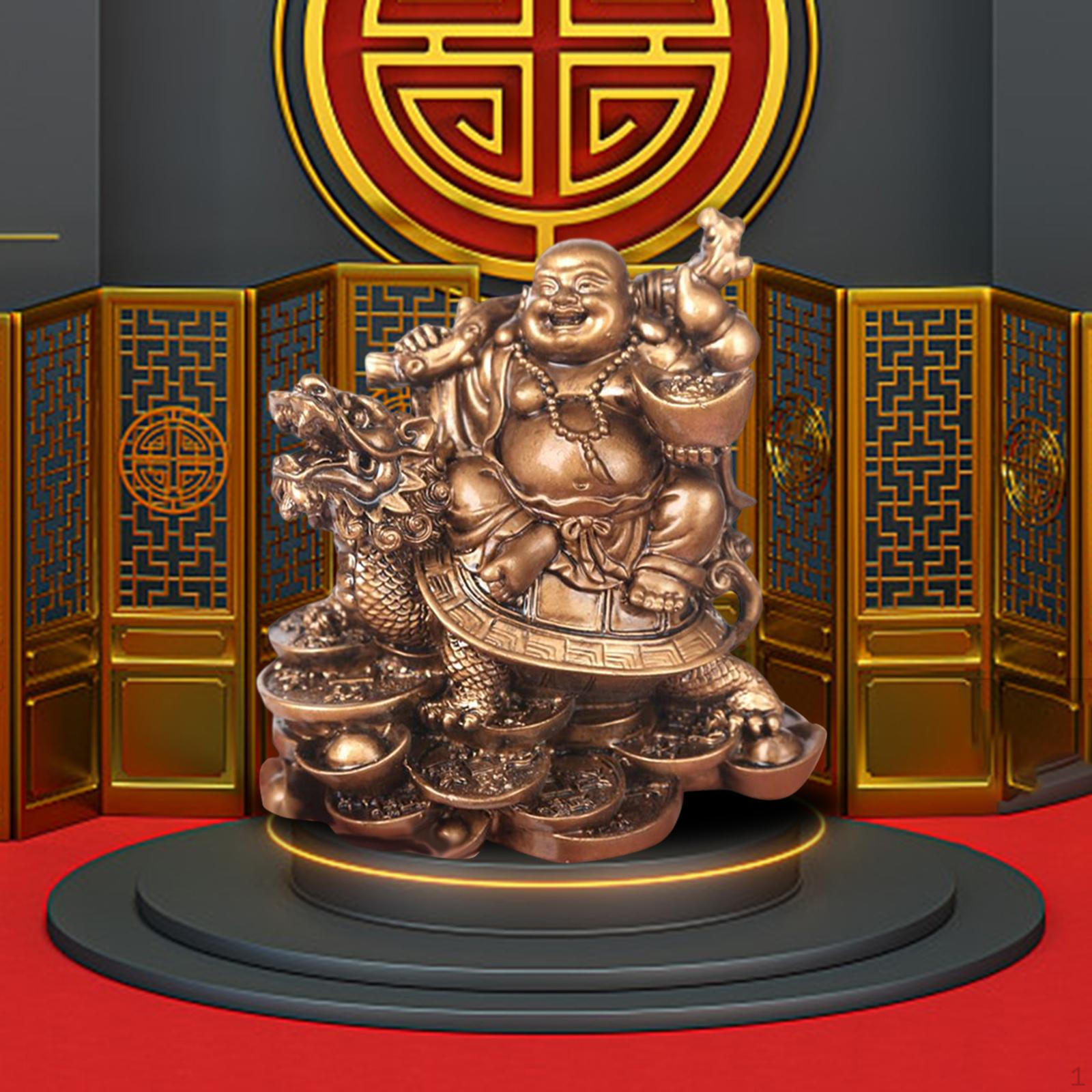 Buddha Sculpture for Home and Office Decor бронзовый