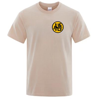 Casual Loose Women's Short Sleeved T-shirt With Chinese Character Enlightenment Printing Pure Cotton Women's T-shirt