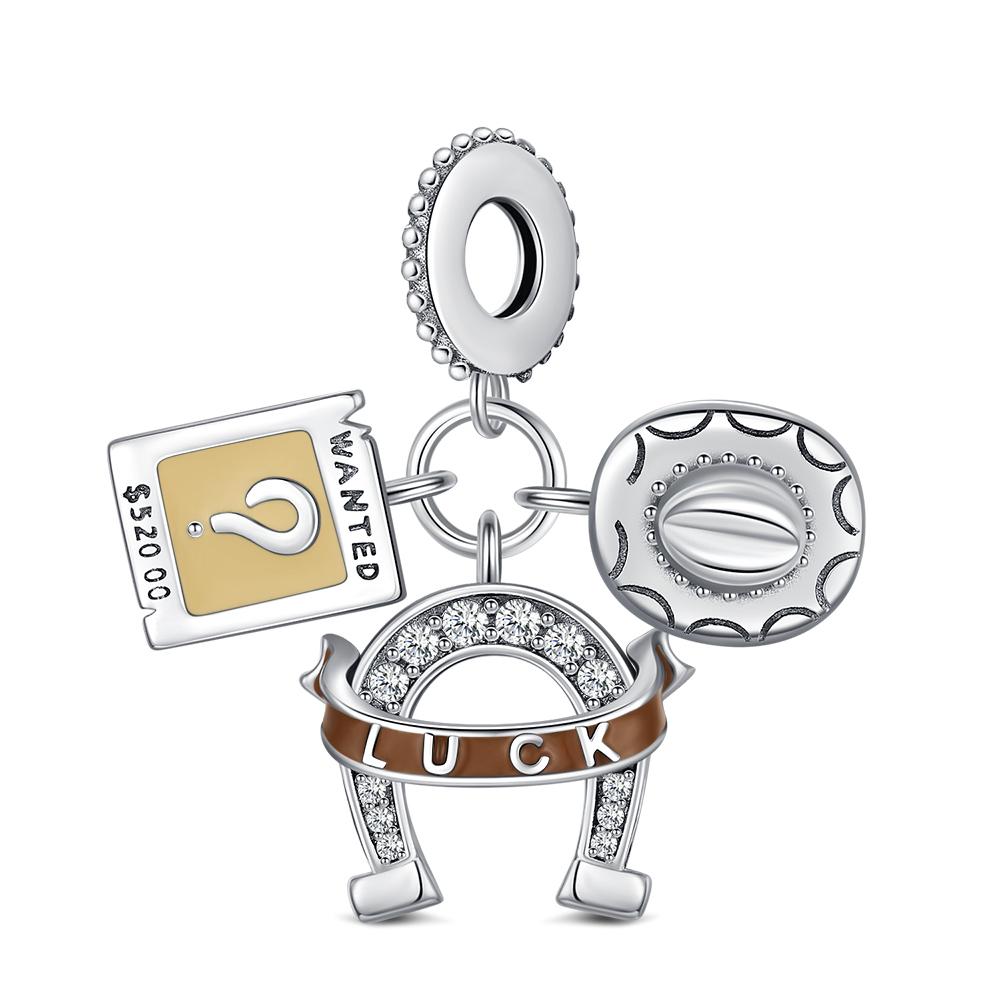 925 Silver Robot Charms Pendant sea turtle Moon Bead Fit Bracelet For Women DIY Fashion Jewelry Elegant Gift