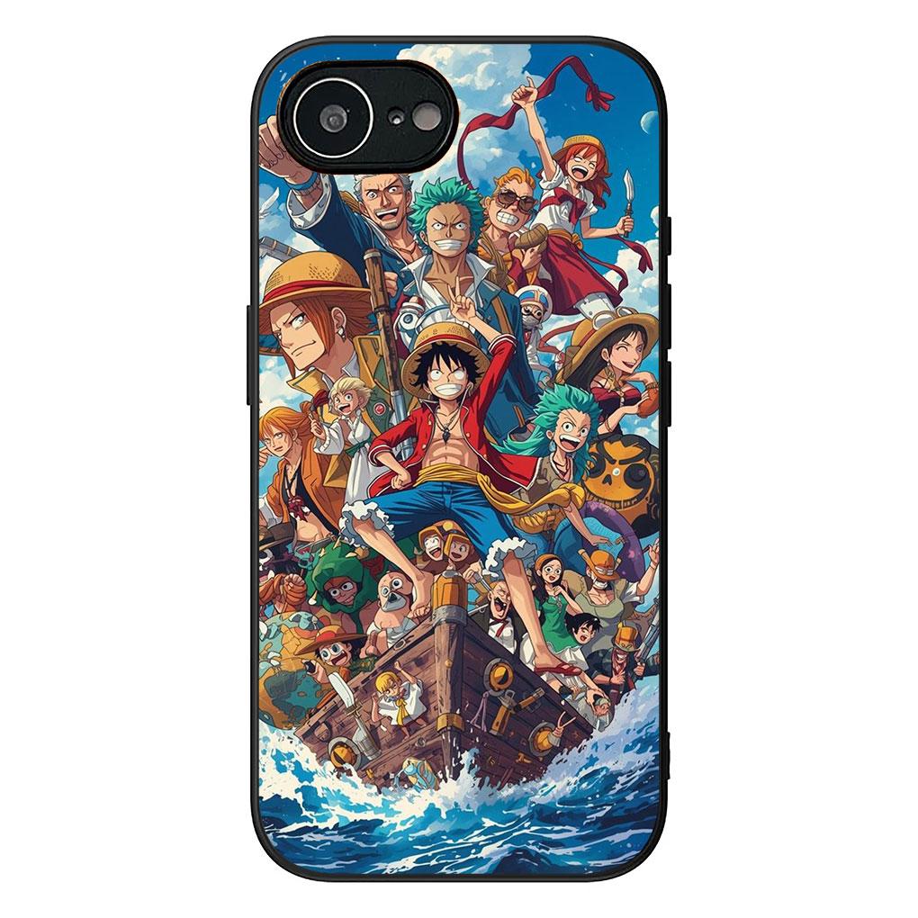 Phone Cover for Apple iPhone 13 12 Mini XS 11 Pro Max 7 8 Plus XR SE 2022 2020 SE3 Casing Case Shanks Red Hair One Luffy Pieces