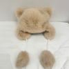 Teens Keep Warm Bear Ear Shape Hat Winter Driving Trapper Hat for Sweet Girls