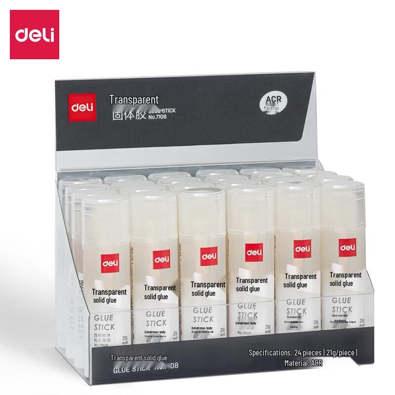 Deli 21g Transparent Solid Glue Stick