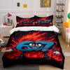 Various Size Funny 67 Element Bedding Set 3Pcs, Soft Microfiber, 1 Duvet Cover + 2 Pillowcases for Gamers Teens, Free Shipping