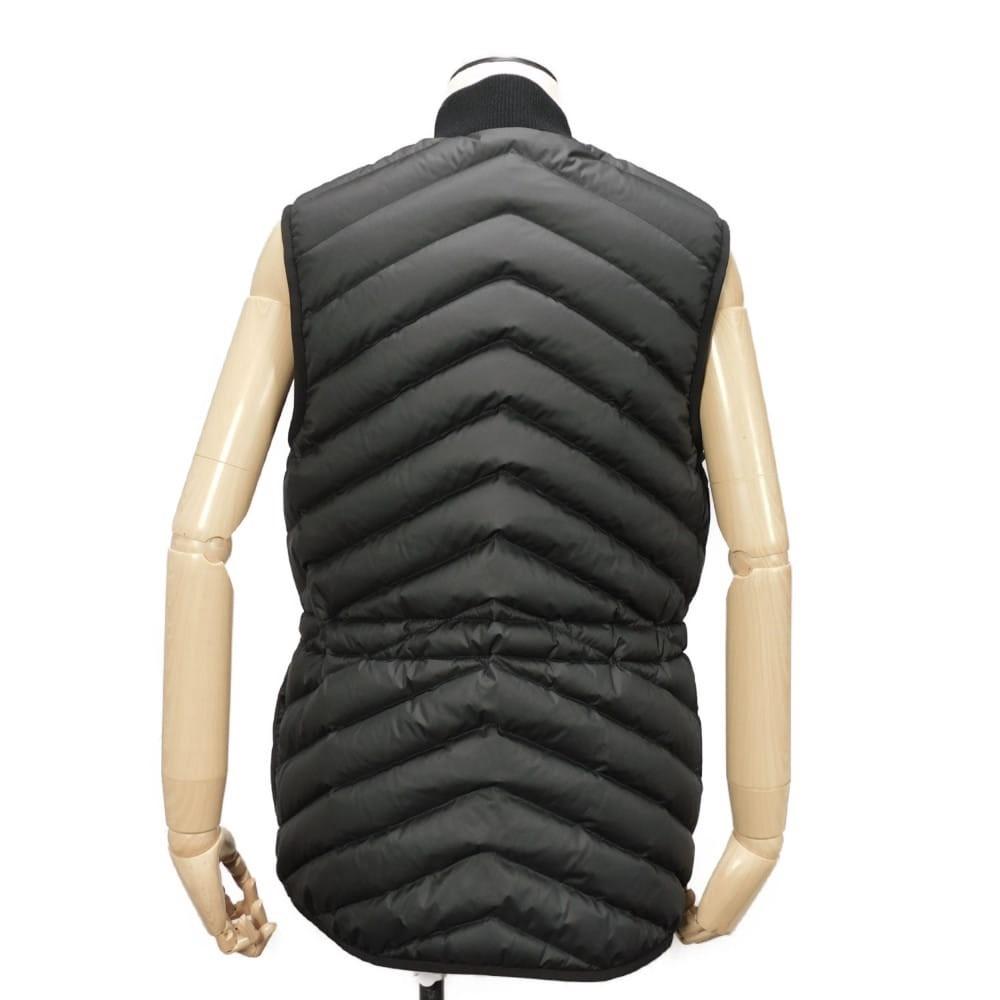 Used 9212 Crude Cell Quilted Gilet 3H0156DA 7865 34 Logo Silicone Drawcord Unused Serie Patch Black Women's from Japan