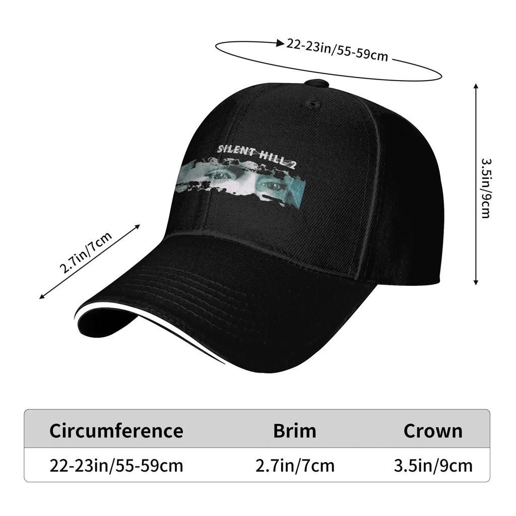 Summer Silent Hill Baseball Cap  Outdoor Sports Trendy Custom DIY Sun Trucker Hat Men Adult Wholesale Baseball Caps