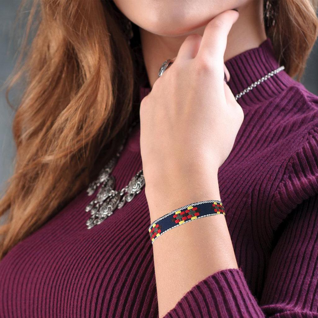 Set of 10 Bohemian Handmade Braided Bracelet Colorful Woven Friendship Bands Adjustable Wristband for Women and Teens