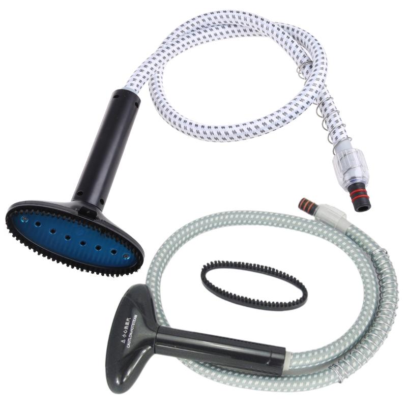Guía de Piezas para Vaporizador de Ropa Manguera Juego de Tubo de Vapor Apto para Vaporizador de Ropa Universal (Manguera+Cepillo Rociador) 1,6 m/62,99 pulgadas