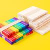 Natural Birch Wood Ice Cream Sticks, 50-Pack for DIY Models and Beauty Mixing