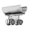 Stainless Steel Track Roller Wheel Trolley 24mm Pulley Diameter Cable Pulley Track Roller Wheel Trolley