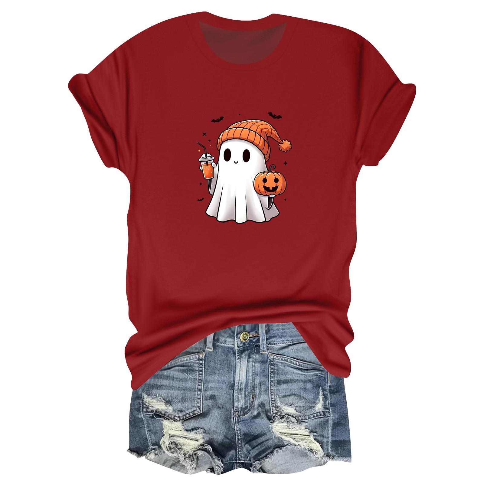 

Женская повседневная футболка с принтом, пуловер с круглым вырезом, топ с короткими рукавами XL