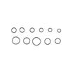 419Pcs Metric O Rings 32 Metric Sizes Universal Rubber Seal O Rings for Faucet Plumbing Hydraulics Hose Sealing Repair