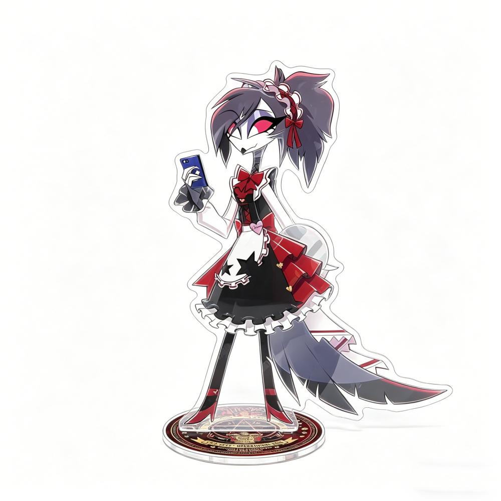 Helluva Boss Anime 15cm Acrylic Standee Keychain Full Set Loona Fizzarolli Maid Series Kawaii Desktop Decor