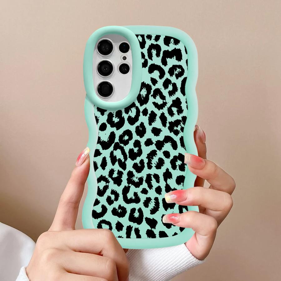 Leopard Print Art Case for Samsung Galaxy A25 S22 Ultra S20 FE S21 A26 S25 S23 Plus S24 Soft Phone Cover A34 A36 A54 A55 A24 A35