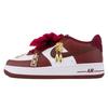 Nike Air Force 1 Slip Resistant Abrasion Resistant Low Top Skateboard Shoes Men's Burgundy HM9483-100(Team943-SBOX