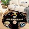Onepunch Man Round Area Rug Carpet Rug For Living Room Bedroom Sofa Playroom Decor Nonslip Floor Mat