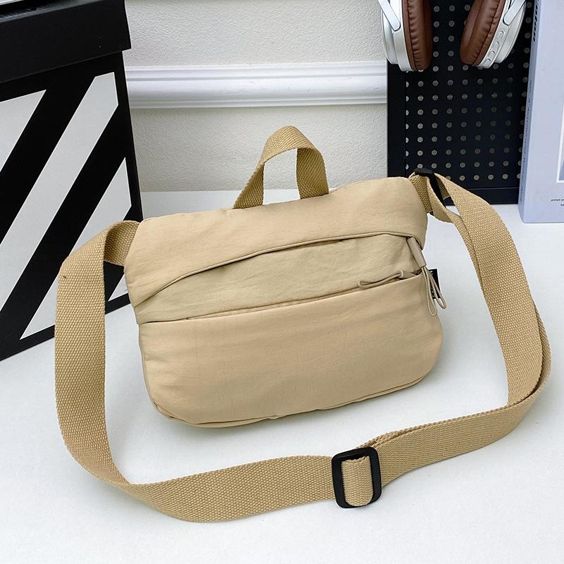 satchel women's shoulder bag nylon cloth versatile breast bag handbag texture waterproof student large-capacity messenger bag