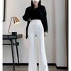 Trendy High-waisted Bell-bottom 2025 Micro-flare Pants New Summer Fashion Versatile Slim Casual Pants