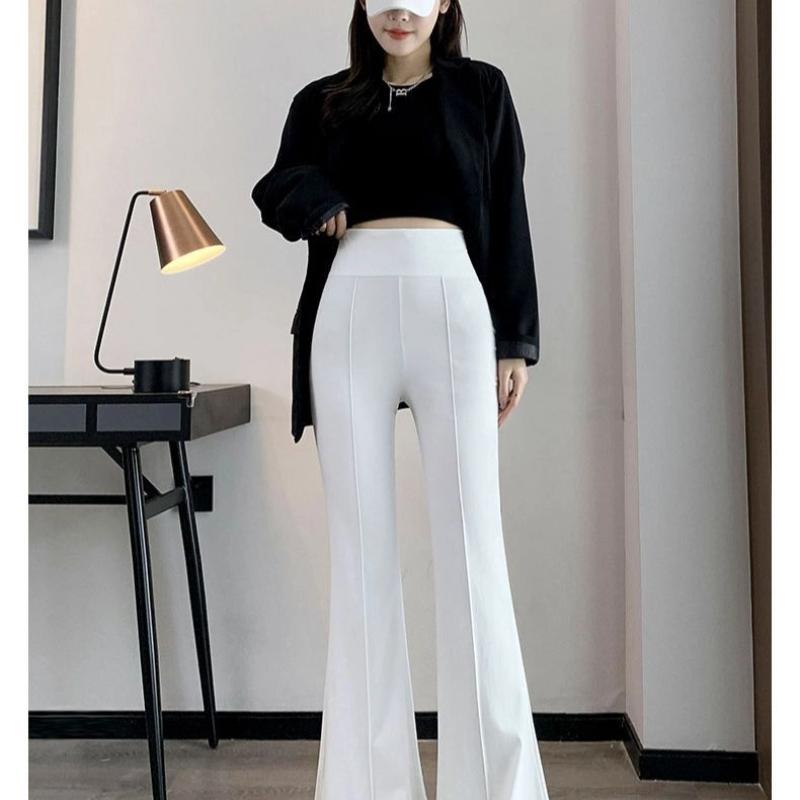 Trendy High-waisted Bell-bottom 2025 Micro-flare Pants New Summer Fashion Versatile Slim Casual Pants