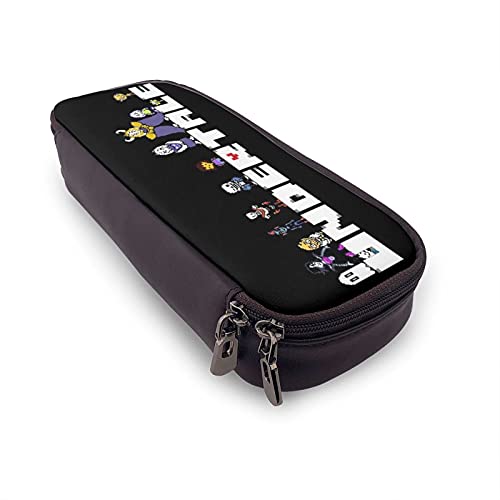 Undertale Pencil Case, Large Capacity, Multifunctional, Stylish Leather Pen Pouch, Simple Tool Pencil Case for Boys, Girls, and Kids, Suitable for Hig