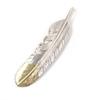 Great TADY&KING Pendant Top SV Feather Point K18 L Size  Silver Gold SV925 Mens Used