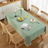 Light Green Tassel Cotton Tablecloth Rectangle/Round Wedding Christmas Halloween Parties Kitchen Dinning Table Covers Decoration