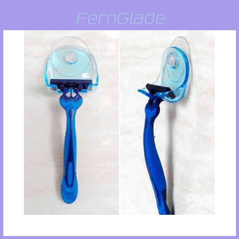 New Plastic Super Suction Cup Razor Rack With Durable Design For Bathroom Shower Organization