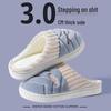 Women's & Men's Plush Cotton Slippers - Non-Slip, Thick Sole, Warm Indoor Footwear for Autumn/Winter