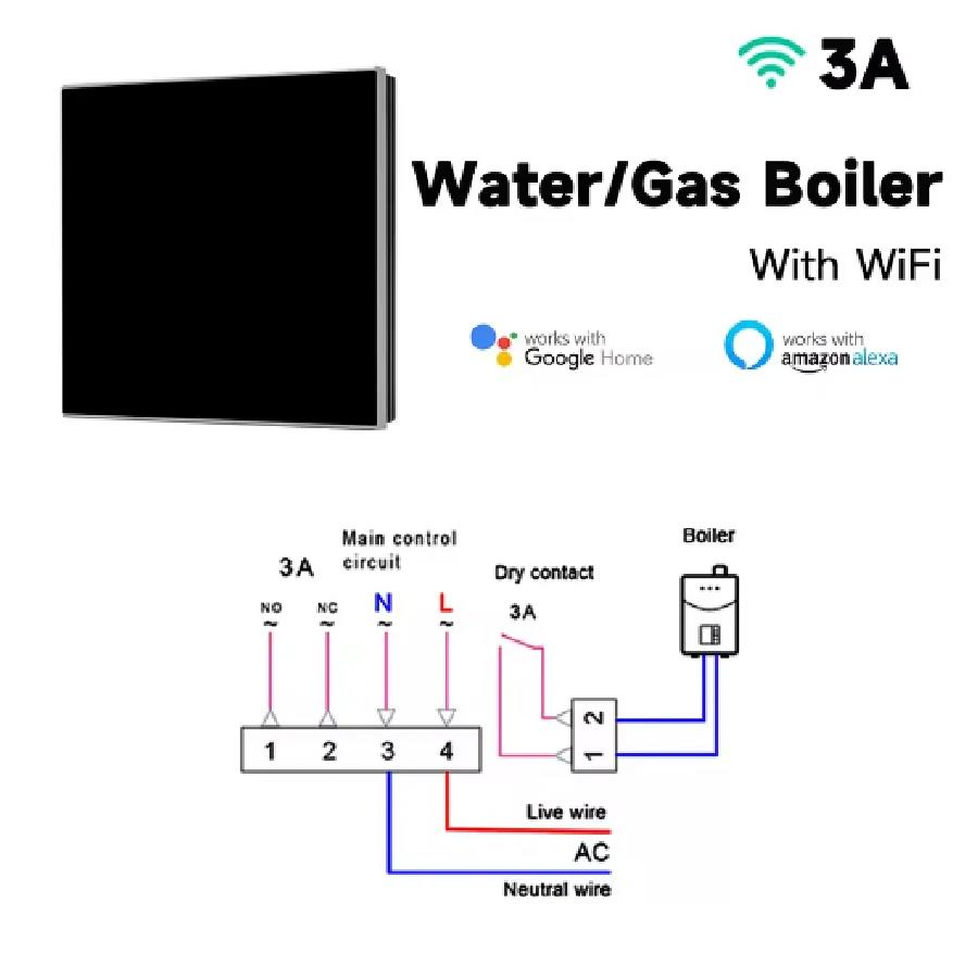 New Tuya WiFi/NonWiFi Opt.Smart Thermostat Electric Heating Water Gas Boiler Temp Controller Work With Alexa Google Home Alice Fuel Injectors 6