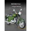 1/10 JAWA 250 Alloy Retro Motorcycle Model Diecast Metal Street Classic Motorcycle Model Simulation Sound and Light Kid Toy Gift