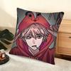 Anime C-Chainsaw Man Cushion Cover Soft Short Plush Pillow Cover Smooth Cozy Texture Aesthetic Cushion Case Home Decor