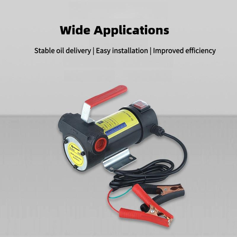 Handheld Electric Oil Pump High Power Self Priming Diesel Oil Pump Portable DC Oil Pumping Machine