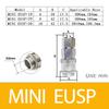 EU All-Copper Nickel-Plated Miniature European Self-Locking Mini Connector Pneumatic Fast Medical Equipment Notebook Machinery
