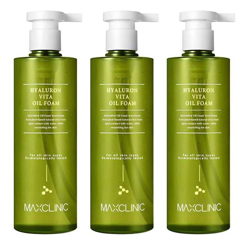 Maxclinic Hyaluron Vita Cleansing Oil Foam, 310g, 3 Pcs