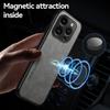 Built-in Metal Magnetic Case For iPhone 16 Pro Max 15 14 Plus 13 12 Mini 11 Protective Cover Silky Feel Coque Fundas Capa