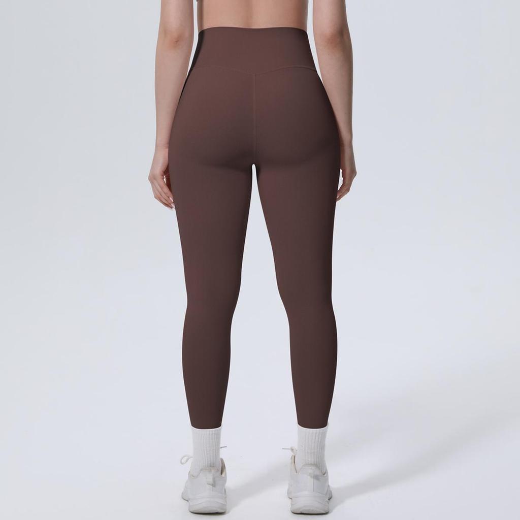 High-Waisted Peach-Lift Anti-Curl Yoga Pants - Skin-Friendly Nylon Tight-Fit Sportswear